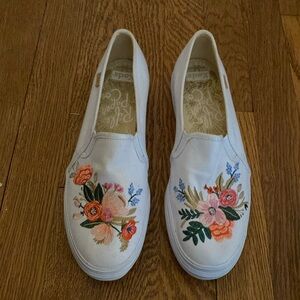 Rifle Paper Company slip on Keds sneakers